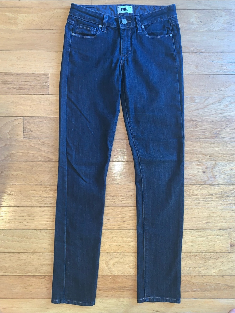 PAIGE Dark Indigo Skinny Jeans
